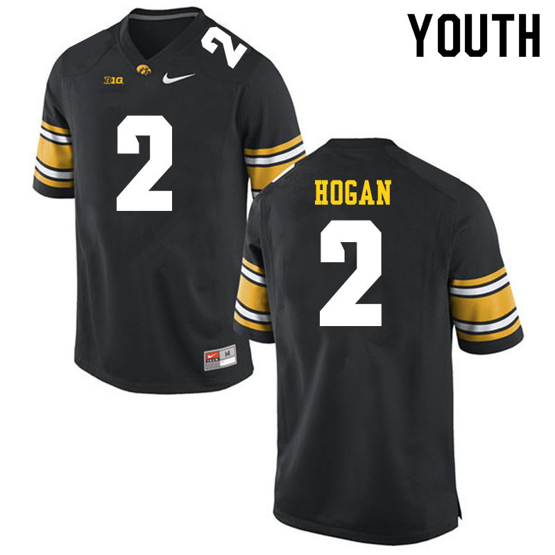 Youth #2 Deuce Hogan Iowa Hawkeyes College Football Jerseys Sale-Black